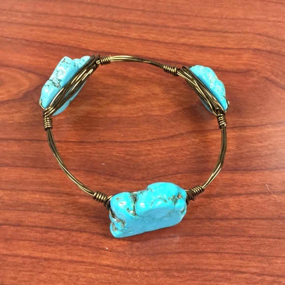 Semi-precious bangle bracelets - Picture 3 of 4